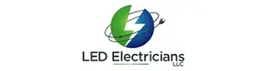  LED Electricians Tech Logo Image